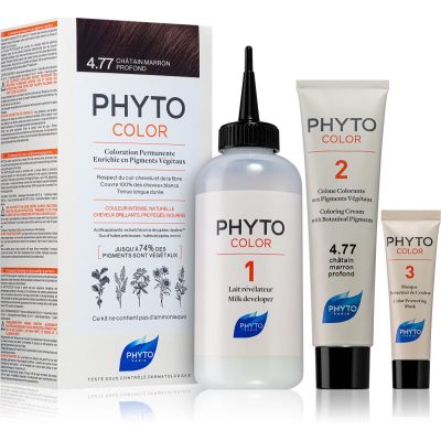 Phyto Color barva na vlasy bez amoniaku odstín 4.77 Intense Chestnut Brown 1 ks - parfo.cz
