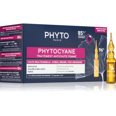 Phyto Phytocyane Women Treatment péče pro podporu růstu a proti vypadávání vlasů 12x5 ml - parfo.cz