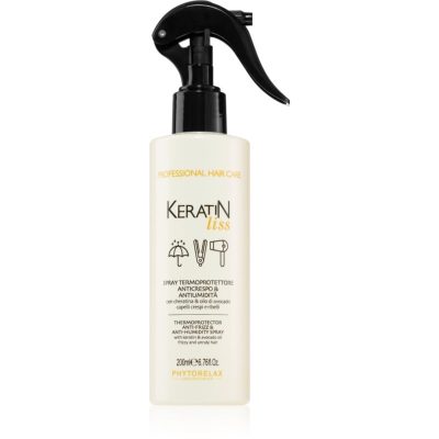Phytorelax Laboratories Keratin Liss ochranný sprej s hydratačním účinkem pro nepoddajné a krepatějící se vlasy 250 ml - parfo.cz