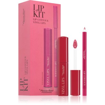 Pierre René Professional Lip Kit dárková sada na rty 03 Rose Fusion 2 ks - parfo.cz