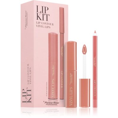 Pierre René Professional Lip Kit dárková sada na rty 06 Nude Fusion 2 ks - parfo.cz