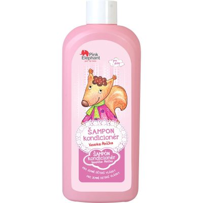 Pink Elephant Girls šampon a kondicionér 2 v 1 pro děti Squirrel 500 ml - parfo.cz