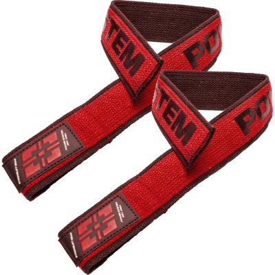 Power System Duplex Straps posilovací trhačky na mrtvý tah barva Red 2 ks - parfo.cz