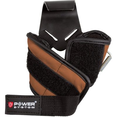 Power System Power Hooks posilovací háky barva Brown L 1 ks - parfo.cz