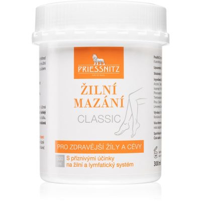 Priessnitz Classic masážní krém s příznivými účinky na žilní a lymfatický systém 300 ml - parfo.cz