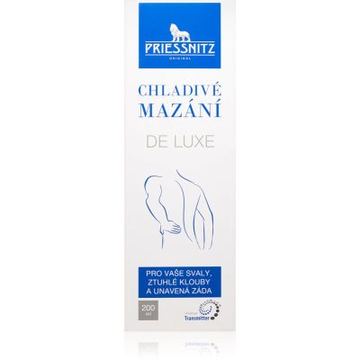 Priessnitz Cooling gel De Luxe chladivý masážní gel na svaly a klouby 200 ml - parfo.cz