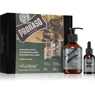 Proraso Set Beard Original dárková sada na vousy pro muže Cypress and Vetyver - parfo.cz