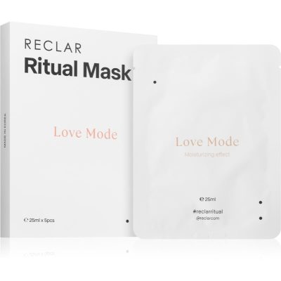 RECLAR Ritual Mask Love Mode jednorázová platýnková maska na obličej pro všechny typy pleti 5 ks - parfo.cz