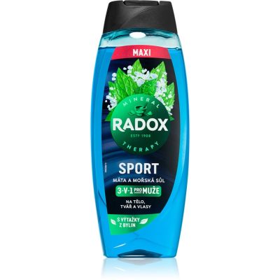 Radox Mineral Therapy sprchový gel pro muže maxi Mint & Sea Salt 450 ml - parfo.cz