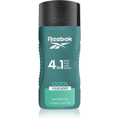 Reebok Cool Your Body osvěžující sprchový gel 4 v 1 pro muže 250 ml - parfo.cz