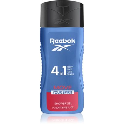 Reebok Move Your Spirit svěží sprchový gel 4 v 1 pro muže 250 ml - parfo.cz