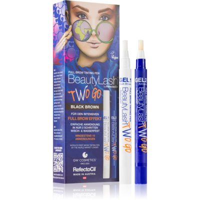 RefectoCil BeautyLash Two Go barva na obočí odstín Black Brown 2x15 ml - parfo.cz