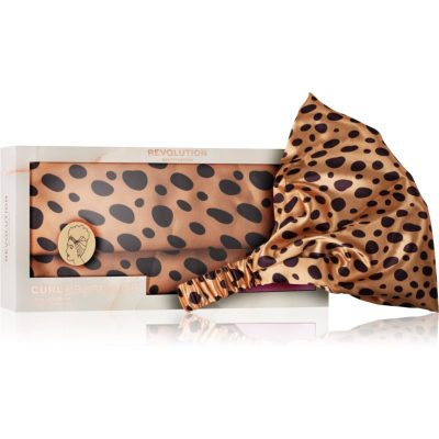 Revolution Haircare Curl Protector Satin Headband saténová čelenka pro vlnité a kudrnaté vlasy odstín Animal Print 1 ks - parfo.cz