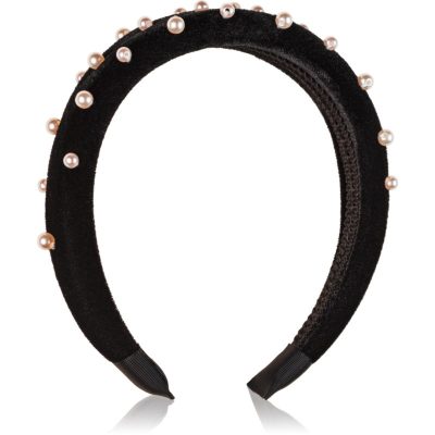 Revolution Haircare Headband Velvet Pearl čelenka do vlasů 1 ks - parfo.cz