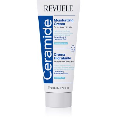 Revuele Ceramide Moisturizing Cream hydratační krém na tělo a obličej pro suchou až velmi suchou pokožku 200 ml - parfo.cz