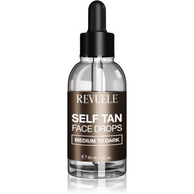 Revuele Paradise Bronze Self Tan Face Drops samoopalovací kapky na obličej odstín Medium To Dark 30 ml - parfo.cz