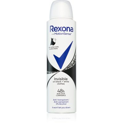 Rexona Invisible on Black + White Clothes Antiperspirant antiperspirant ve spreji (48h) 150 ml - parfo.cz