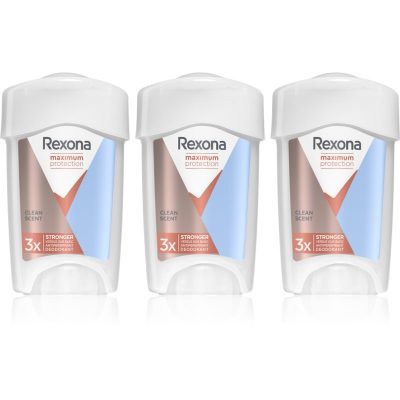Rexona Maximum Protection Clean Scent krémový antiperspirant pro redukci pocení výhodné balení - parfo.cz