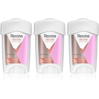 Rexona Maximum Protection Confidence krémový antiperspirant pro redukci pocení výhodné balení - parfo.cz
