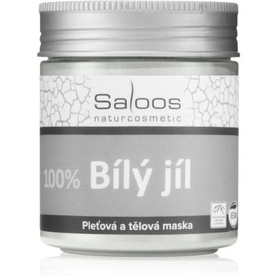 Saloos Jílová Maska Bílý jíl tělová a pleťová maska 100 g - parfo.cz