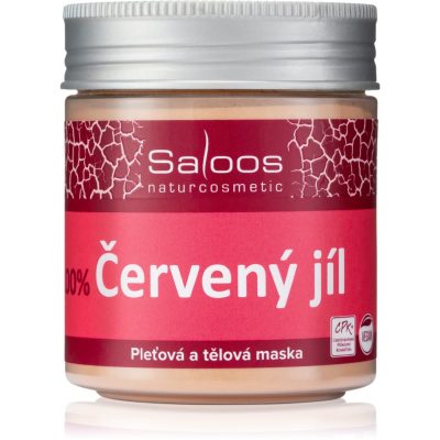 Saloos Jílová Maska Červený Jíl tělová a pleťová maska pro unavenou pleť 140 g - parfo.cz