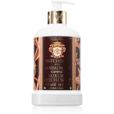 Saponificio Artigianale Fiorentino Patchouli and Sandalwood přírodní tekuté mýdlo na ruce 500 ml - parfo.cz