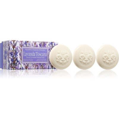 Saponificio Artigianale Fiorentino Tuscan Lavender Set sada tuhých mýdel s vůní levandule 6x50 g - parfo.cz