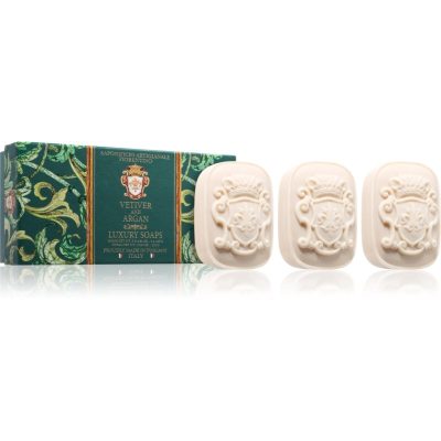 Saponificio Artigianale Fiorentino Vetiver and Argan Set sada tuhých mýdel - parfo.cz