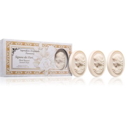 Saponificio Artigianale Fiorentino White Cameo Set sada tuhých mýdel - parfo.cz
