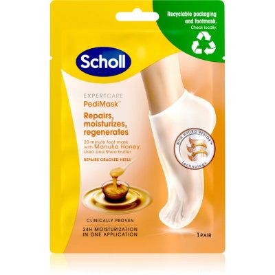 Scholl Manuka Honey hloubkově vyživující maska na nohy 1 ks - parfo.cz