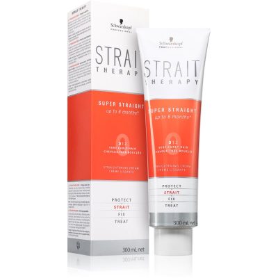 Schwarzkopf Professional STRAIT Therapy Super Straight krém pro narovnání vlasů 0 Very Curly Hair 300 ml - parfo.cz