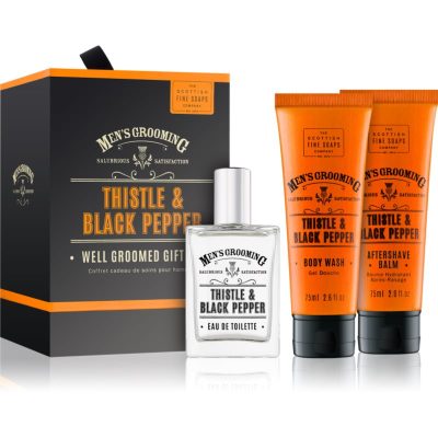 Scottish Fine Soaps Men’s Grooming Thistle & Black Pepper dárková sada pro muže - parfo.cz