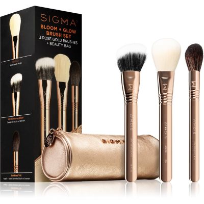 Sigma Beauty Brush Set Bloom + Glow sada štětců s pouzdrem - parfo.cz