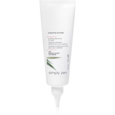 Simply Zen Preparing Pomade čisticí peelingová pasta pro pokožku hlavy 125 ml - parfo.cz