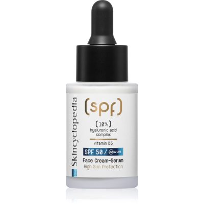 Skincyclopedia 10% Hyaluronic Acid Complex + Vitamin B5 krémové sérum SPF 50 30 ml - parfo.cz