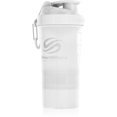 Smartshake Original2GO sportovní šejkr + zásobník barva Pure White 600 ml - parfo.cz