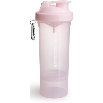 Smartshake Slim sportovní šejkr + zásobník barva Cotton Pink 500 ml - parfo.cz