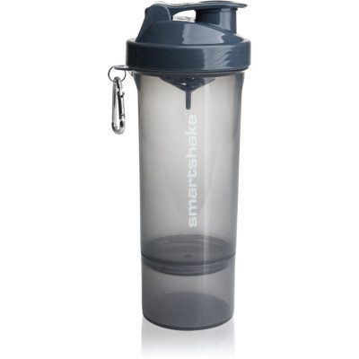 Smartshake Slim sportovní šejkr + zásobník barva Stormy Grey 800 ml - parfo.cz