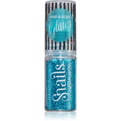 Snails Body Glitter třpytky na tělo a vlasy Turquoise blue 10 g - parfo.cz