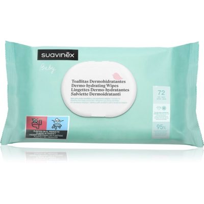 Suavinex Baby Dermo-hydrating Wipes vlhčené ubrousky na obličej a tělo 72 ks - parfo.cz