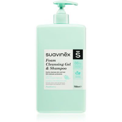 Suavinex Foam Cleansing Gel & Shampoo pěnový šampon pro děti od narození Baby Cologne 750 ml - parfo.cz