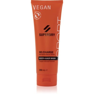 Superdry RE:charge sprchový gel na tělo a vlasy pro muže 250 ml - parfo.cz