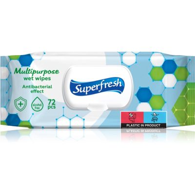 Superfresh Multipurpose vlhčené ubrousky s antibakteriální přísadou 72 ks - parfo.cz
