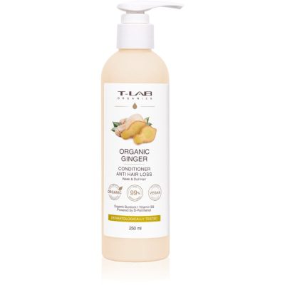 T-LAB Organics Organic Ginger Anti Hair Loss Conditioner posilující kondicionér pro řídnoucí vlasy 250 ml - parfo.cz