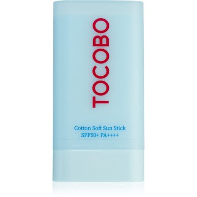 TOCOBO Cotton Soft Sun Stick ochranná hydratační tyčinka s matným efektem SPF 50+ 19 g - parfo.cz