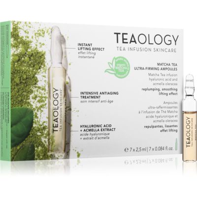 Teaology Anti-Age Matcha Tea Ultra-Firming Ampoules ampule pro hydrataci a vypnutí pokožky 7x2