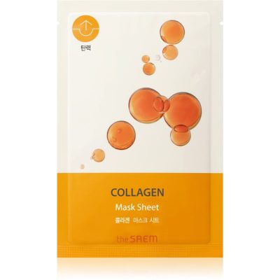 The Saem Bio Solution Collagen plátýnková maska pro intenzivní vypnutí a rozjasnění pleti 20 g - parfo.cz