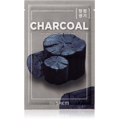 The Saem Natural Mask Sheet Charcoal plátýnková maska s čisticím efektem 21 ml - parfo.cz