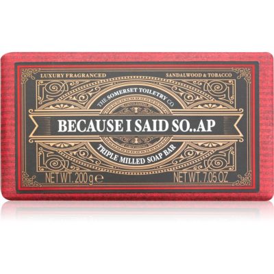 The Somerset Toiletry Co. Distinguished Gentlemen Soap Bar tuhé mýdlo pro muže Santalwood & Tobacco 200 g - parfo.cz