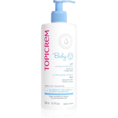 Topicrem BABY My 1st Ultra-Moisturizing Milk hydratační mléko na tělo a obličej pro suchou a citlivou pokožku 500 ml - parfo.cz